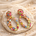 Carnival Jewel Hoop Earrings