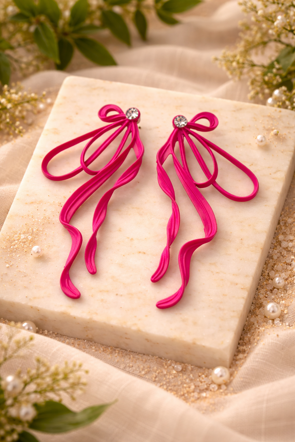 Aura Fuschia Earrings