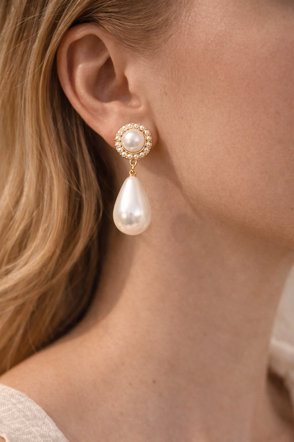 Luna Pearl Drop Earrings