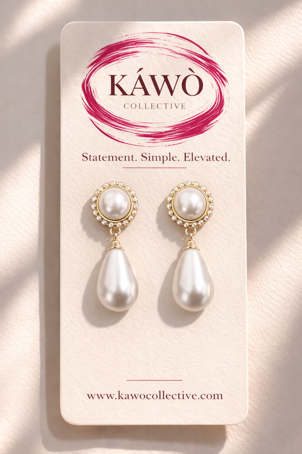 Luna Pearl Drop Earrings
